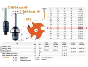 CMT OSTRZE PIŁK I=3,2 D=47,6 F=8 .