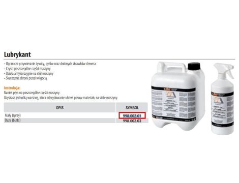 CMT PLYN LUBRYKANT 998 DO MASZYN 1l SPRAY - 2