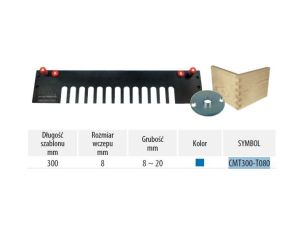 CMT SZABLON L=300 S=8 T=8-20 KOLOR=NIEBI ESKI+PIERŚCIEŃ.
