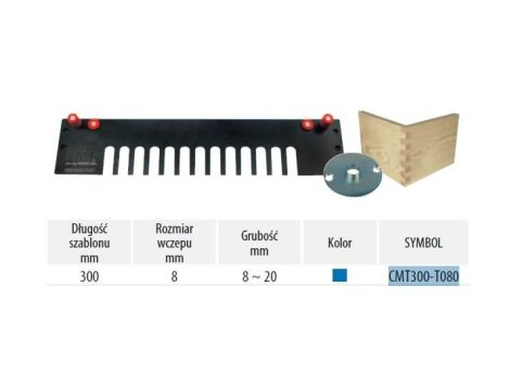 CMT SZABLON L=300 S=8 T=8-20 KOLOR=NIEBI ESKI+PIERŚCIEŃ.