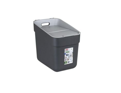 CURVER KOSZ DO SEGREGACJI ŚMIECI 20L  /CIEMNY SZARY/ JASNY SZARY