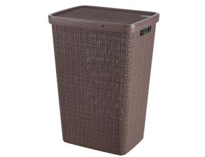 CURVER KOSZ NA BIELIZNĘ JUTE 58L/FIOLETOWO-BRĄZOWY