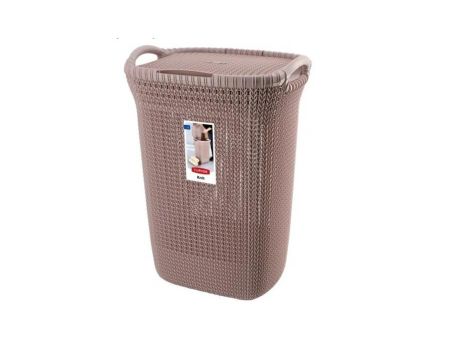 CURVER KOSZ NA BIELIZNĘ KNIT 57L   /JASNY FIOLET