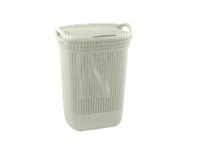 CURVER KOSZ NA BIELIZNĘ KNIT 57L KREMOWY