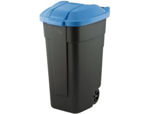 CURVER KOSZ NA ODPADY CZARNY 110L... /POKRYWA NIEBIESKA