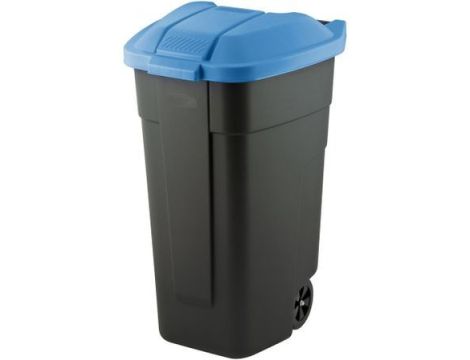 CURVER KOSZ NA ODPADY CZARNY 110L... /POKRYWA NIEBIESKA