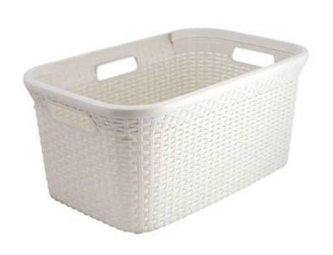 CURVER KOSZ NA PRANIE "NATURAL STYLE" 45L   /KREMOWY