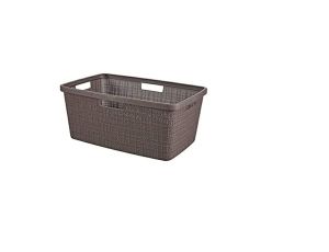 CURVER KOSZ NA PRANIE JUTE 46L  /FIOLETOWO-BRĄZOWY