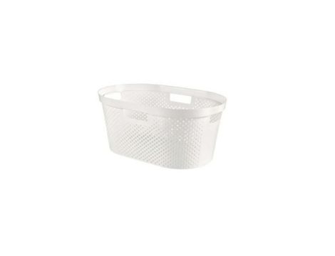 CURVER KOSZ NA PRANIE RECYCLED 40L  /BIAŁY