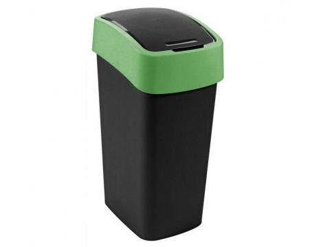 CURVER KOSZ NA ŚMIECI  "FLIP BIN"  9L   /CZARNY/ ZIELONY