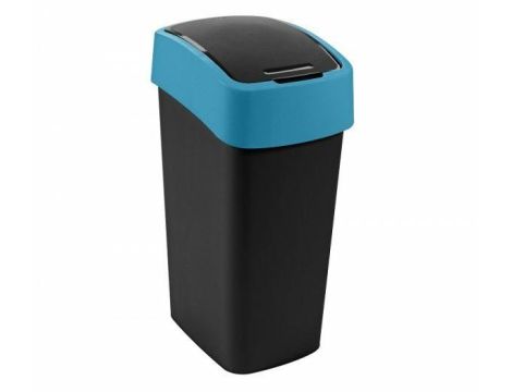 CURVER KOSZ NA ŚMIECI  "FLIP BIN" 25L   /CZARNY/ NIEBIESKI