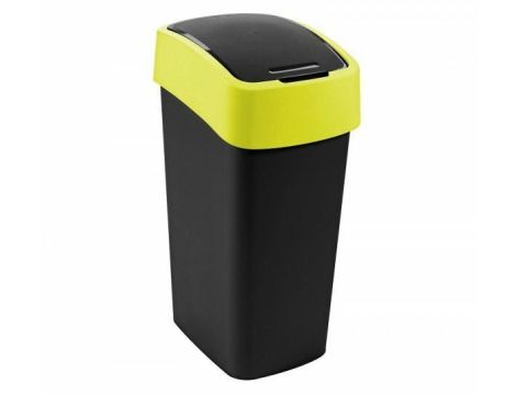 CURVER KOSZ NA ŚMIECI  "FLIP BIN" 45L   /CZARNY/ ŻÓŁTY