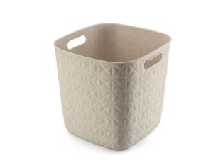 CURVER KOSZYK KWADRATOWY KREMOWY SOFTEX 15L