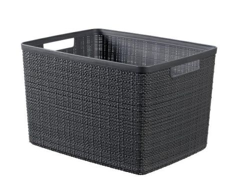 CURVER KOSZYK L 20L  /CIEMNY SZARY