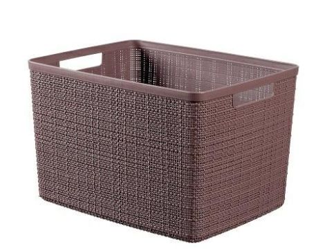 CURVER KOSZYK L 20L  /FIOLETOWO-BRĄZOWY