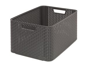 CURVER KOSZYK L 30L  /CIEMNY SZARY