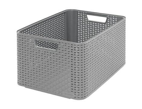 CURVER KOSZYK L 30L  /JASNY SZARY