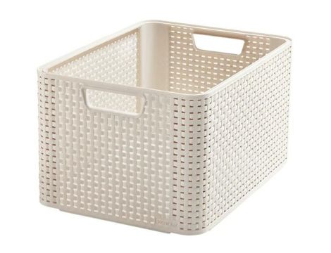 CURVER KOSZYK L 30L  /KREMOWY