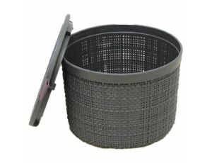 CURVER KOSZYK OKRĄGŁY Z PRZYKRYWKĄ 2L  /CIEMNY SZARY