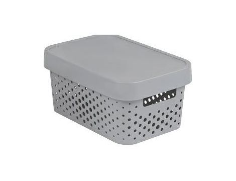 CURVER POJEMNIK AŻUR INFINITY 4,5L  Z PRZYKRYWKĄ/JASNY SZARY........