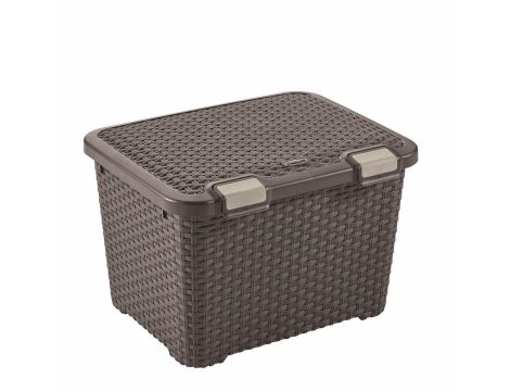 CURVER POJEMNIK DO PRZECHOWYWANIA 43L  /CIEMNY BRĄZ