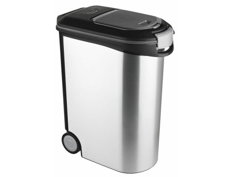 CURVER POJEMNIK DO PRZECHOWYWANIA KARMY 20KG 54L  /IML SREBRNY