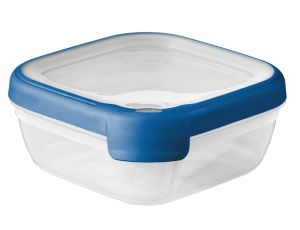 CURVER POJEMNIK KWADRATOWY 0,75L/TRANSPARENTNY/ NIEBIESKI