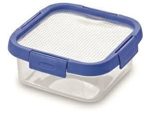 CURVER POJEMNIK NA ŻYWNOŚĆ KWADRATOWY SMART FLEXI 0,9L /TRANSPARENTNY/ NIEBIESKI