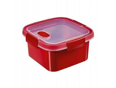 CURVER POJEMNIK NA ŻYWNOŚĆ KWADRATOWY STEAMER 1,1L  /CZERWONY