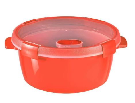 CURVER POJEMNIK NA ŻYWNOŚĆ OKRĄGŁY STEAMER 1,6L  /CZERWONY