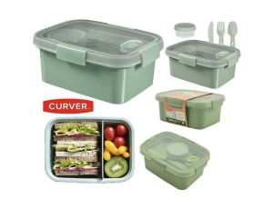 CURVER POJEMNIK NA ŻYWNOŚĆ PROSTOKĄTNY LUNCH KIT 1,2L  /ZIELONY