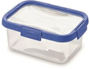 CURVER POJEMNIK NA ŻYWNOŚĆ PROSTOKĄTNY SMART FLEXI  1,2L/TRANSPARENTNY/NIEBIESKI