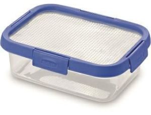 CURVER POJEMNIK NA ŻYWNOŚĆ PROSTOKĄTNY SMART FLEXI 1L/TRANSPARENTNY/ NIEBIESKI