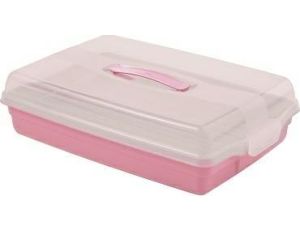 CURVER POJEMNIK PROSTOKĄTNY DUŻY /RÓŻOWY/TRANSPARENTNY.....