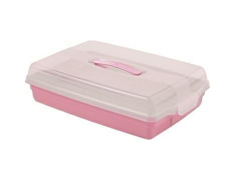 CURVER POJEMNIK PROSTOKĄTNY DUŻY /RÓŻOWY/TRANSPARENTNY.....