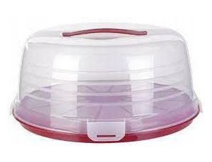 CURVER TORTOWNICA   /CZERWONY/ TRANSPARE