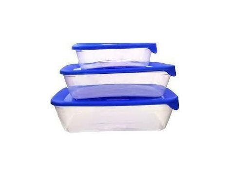 CURVER ZESTAW POJEMNIKÓW FRESH&GO 3szt 0,5/1/2L NIEBIESKI