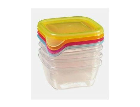 CURVER ZESTAW POJEMNIKÓW FRESH&GO 4szt 0,25L