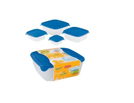 CURVER ZESTAW POJEMNIKÓW KWADRATOWYCH 4szt