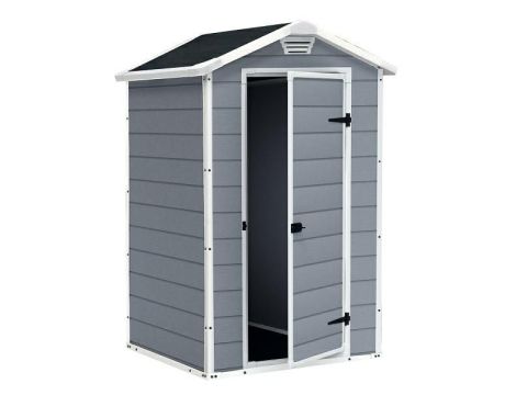KETER DOMEK OGRODOWY MANOR 4x3 SZARO/BIAŁY 128 x 94 x 196cm