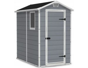 KETER DOMEK OGRODOWY MANOR 4x6 SZARO/BIAŁY 130 x 192 x 198cm
