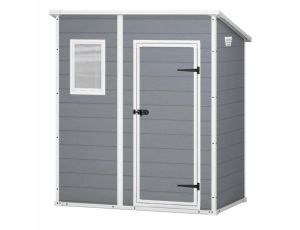 KETER DOMEK OGRODOWY MANOR 6x4 SZARO/BIAŁY 183,5 x 111 x 200,5cm