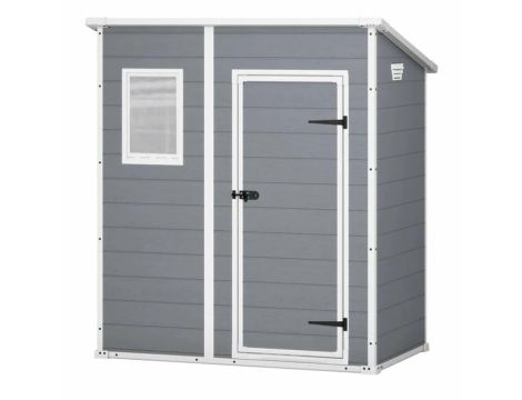 KETER DOMEK OGRODOWY MANOR 6x4 SZARO/BIAŁY 183,5 x 111 x 200,5cm