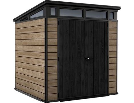 KETER DOMEK OGRODOWY PENT 7x7 POPIELATY/SZARY