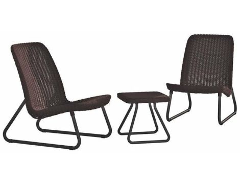 KETER MEBLE OGRODOWE ZESTAW RIO BRĄZ 2-osobowy......