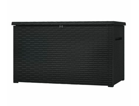 KETER SKRZYNIA OGRODOWA JAVA BOX RATTAN 870 L / GRAFITOWA