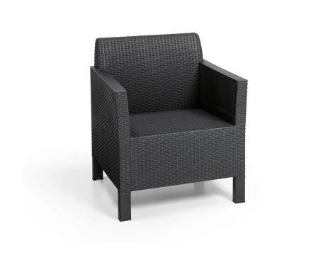 KETER ZESTAW MEBLI OGRODOWYCH CHICAGO 3+1 GRAFIT - 2