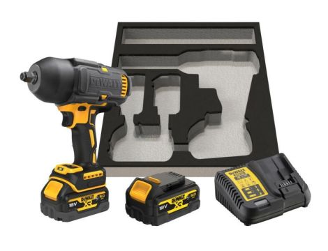 DEWALT KLUCZ UDAROWY 1/2" 18V DCF900P2G 1355Nm 2x5,0Ah Z WYTŁOCZKĄ DO WÓZKA