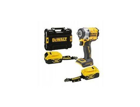 DEWALT KLUCZ UDAROWY 1/2" 18V DCF921P2LRT 406Nm 2x5,0Ah PIERŚCIEŃ, BEZ ŁADOWARKI, LANYARD READY TSTAK
