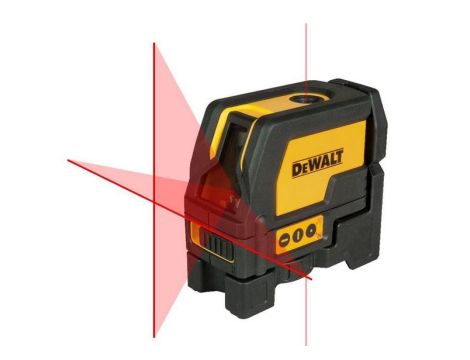 DEWALT LASER KRZYŻOWY  DW0822 + 2-PUNKTOWY 10m CZERWONY